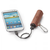 GENUINE LEATHER 2,200 mAh UL CERTIFIED POWER BANK