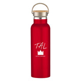 21 Oz. Liberty Stainless Steel Bottle With Wood Lid