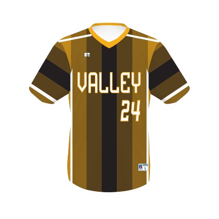 Russell¬Æ Adult Freestyle‚Ñ¢ Sublimated V-Neck Baseball Jersey