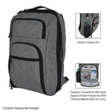 Heathered Rfid Laptop Backpack & Briefcase