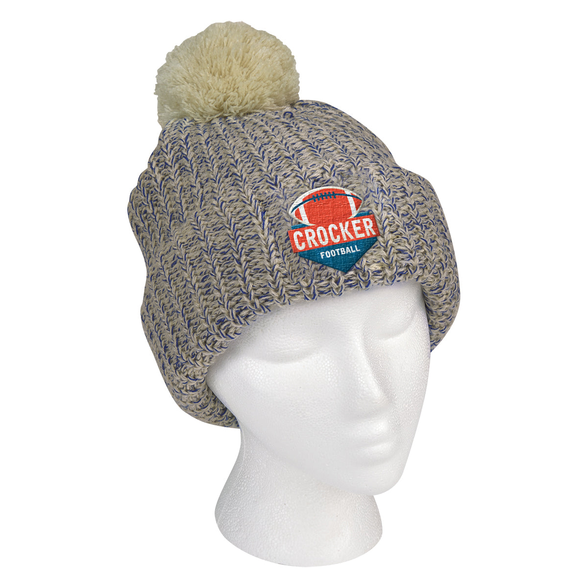 Grace Collection Pom Beanie With Cuff