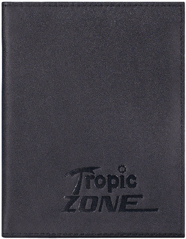 Passport Holder black bonded leather