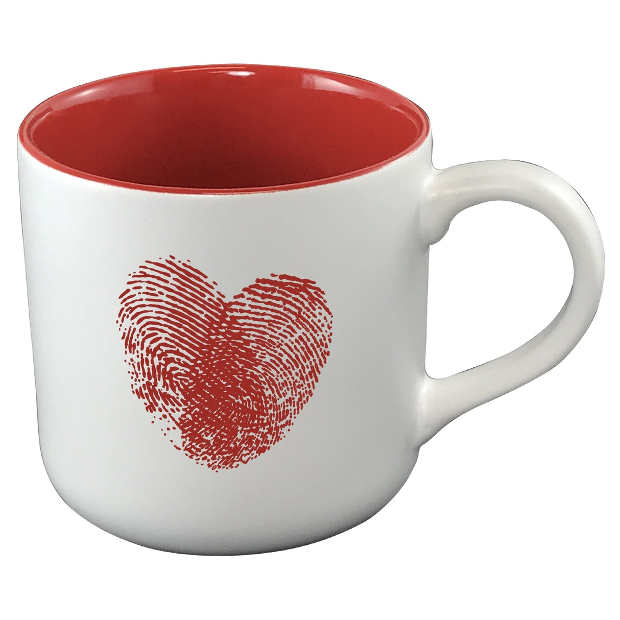 Angora 14oz 2tone white/red mug in a Ripple gift box