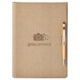 Linen Refillable Hard Cover Journal Combo