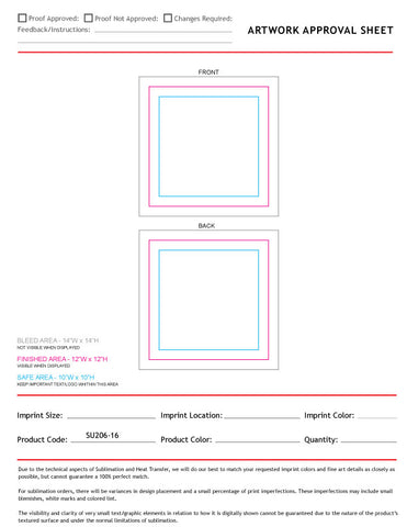 Personalized Microfiber Dri-Lite Terry Fan, Cheering, Skate Towel, 12x12, Sublimated 2 sides