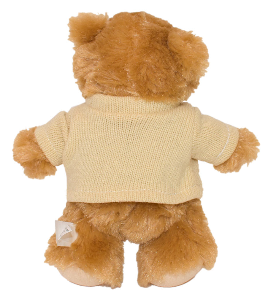 8.5" Standing Bailee Bear w/Machine Knit Embroidered Sweater