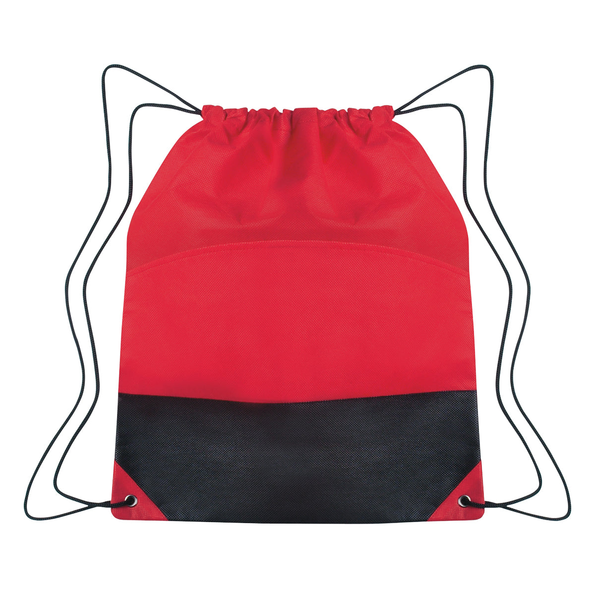 Non-woven Two-tone Drawstring Sports Pack