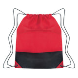 Non-woven Two-tone Drawstring Sports Pack