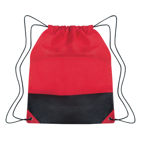 Non-woven Two-tone Drawstring Sports Pack