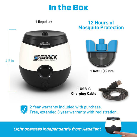 Thermacell® Rechargeable Mosquito Repeller + Glow Light