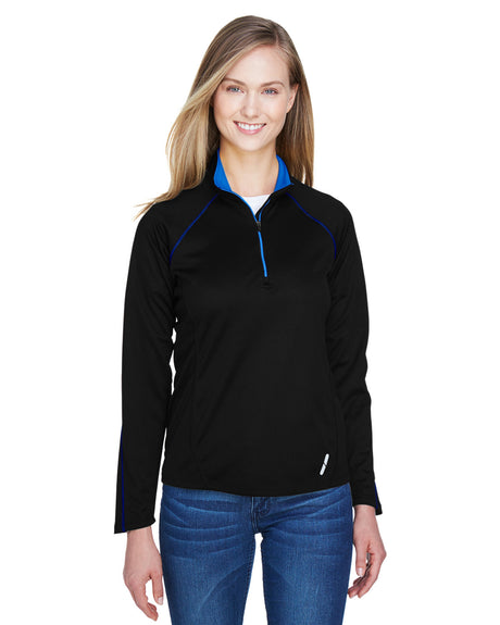 NORTH END Ladies' Radar Quarter-Zip Performance Long-Sleeve Top