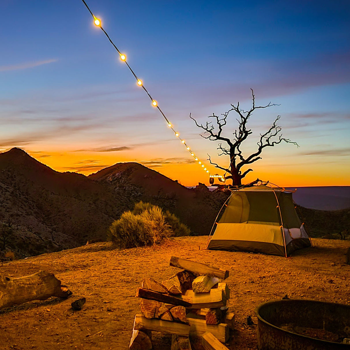 Luci Solar String Lights + Detachable Power Hub