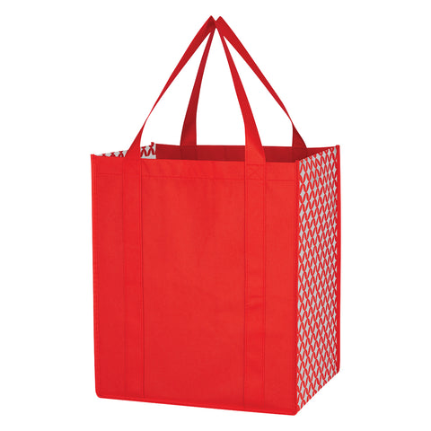 000543 Non-woven Curved Diamond Tote Bag