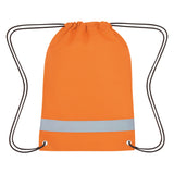 Lil' Bit Reflective Non-woven Drawstring Bag