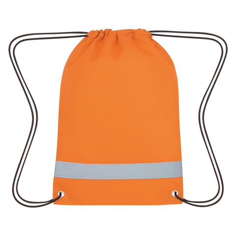 Lil' Bit Reflective Non-woven Drawstring Bag