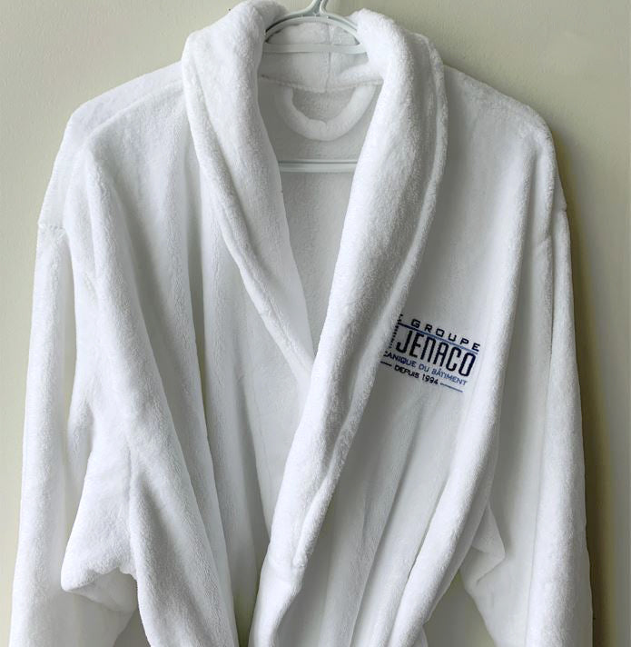 100% Polyester Coral Fleece Bath Robe Shawl Collar