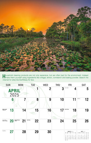 Galleria Wall Calendar 2025 Go Green Calendar
