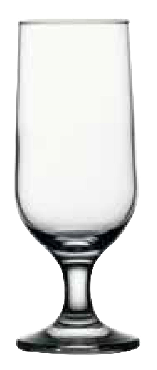 ~ Capri 12oz stemmed beer clear glass - Bulk Packaging/Pallet