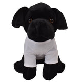 Onyx 8" Black Labrador Plush Dog Canine Collection