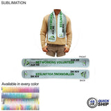 48 Hr Quick Ship - Ultra Soft and Smooth Microfleece Scarf, 6x50, Sublimated BOTH sides
