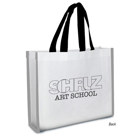 Reflective Non-woven Coloring Tote Bag With Crayons