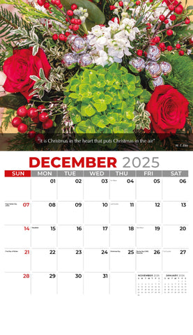Galleria Wall Calendar 2025 Flowers & Gardens