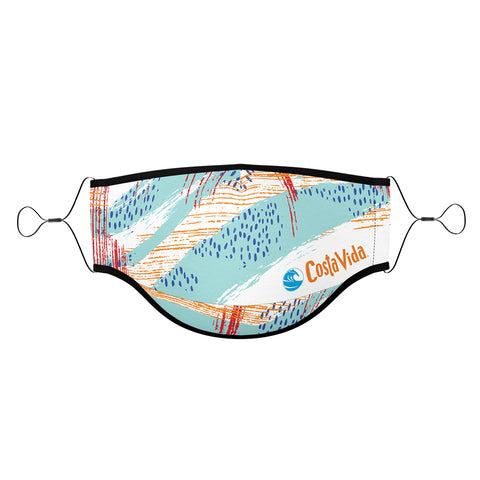 TITAN Import 3-Ply Dye-Sublimated Face Mask w/ Adjustable Elastic Face Mask Straps