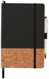 5.5" x 8.5" FSC Lucca Cork Hard Bound JournalBook
