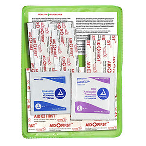 "Heal-on-the-Go L" 10-Piece Economy First Aid Kit in Colorful Vinyl Pouch