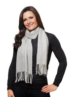 Herringbone Lambswool Scarf (Embroidery)