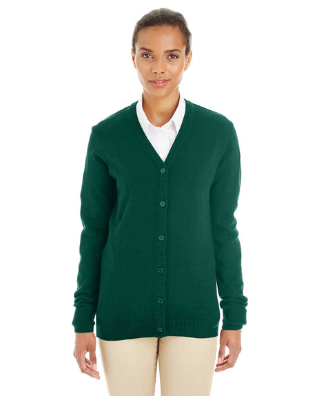 Harriton Ladies' Pilbloc? V-Neck Button Cardigan Sweater