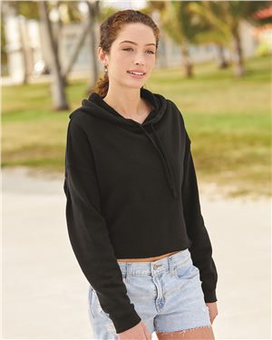 Independent Trading Co. Women's Lightweight Cropped Hooded Sweatshirt