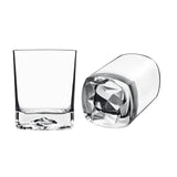 ~ Luigi Bormioli On The Rocks 13.5oz crystal DOF S/2 in an Onyx gift box