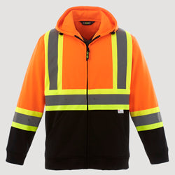 Freedom Men's Hi-Vis Full Zip Polyester Fleece Hoodie