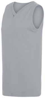 Ladies' Sleeveless V-Neck Poly/Cotton Jersey