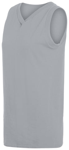 Ladies' Sleeveless V-Neck Poly/Cotton Jersey