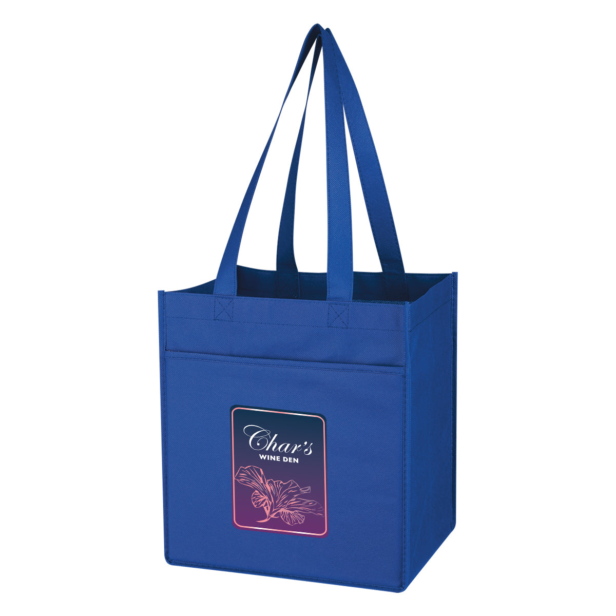 000542 Non-woven 6 Bottle Wine Tote Bag