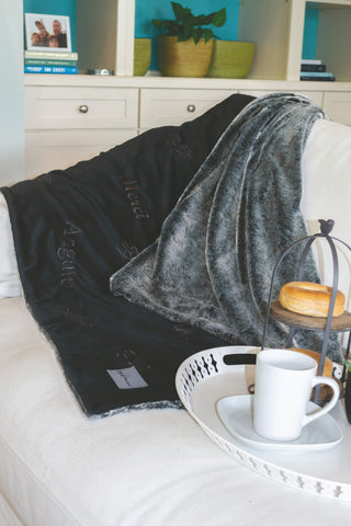 Thank You Velvafur Throw (Laser Patch)