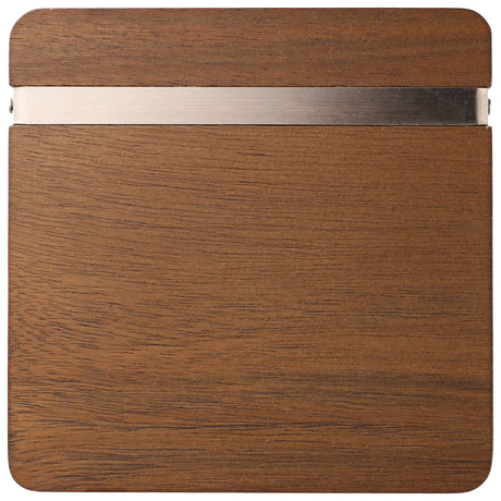 Graze Wood and Metal Coaster Set