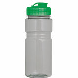 20 Oz. Translucent Recreation Bottle w/ Flip Top Lid