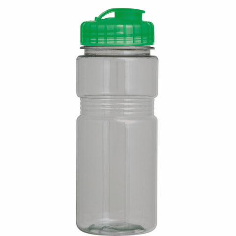 20 Oz. Translucent Recreation Bottle w/ Flip Top Lid