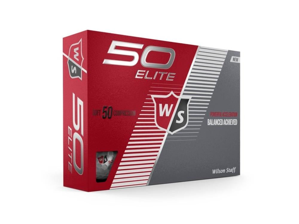 Wilson Staff® Fifty Elite White Golf Balls (1 Dozen)