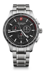 Victorinox® Alliance Sport Chronograph Stainless Steel Watch w/Black Dial