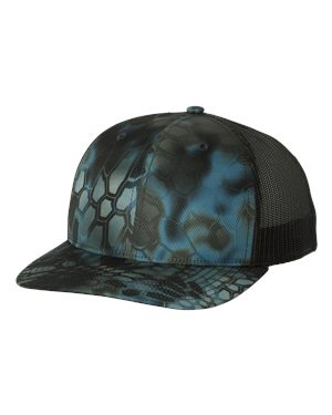 000458 Richardson® Patterned Snapback Trucker Cap