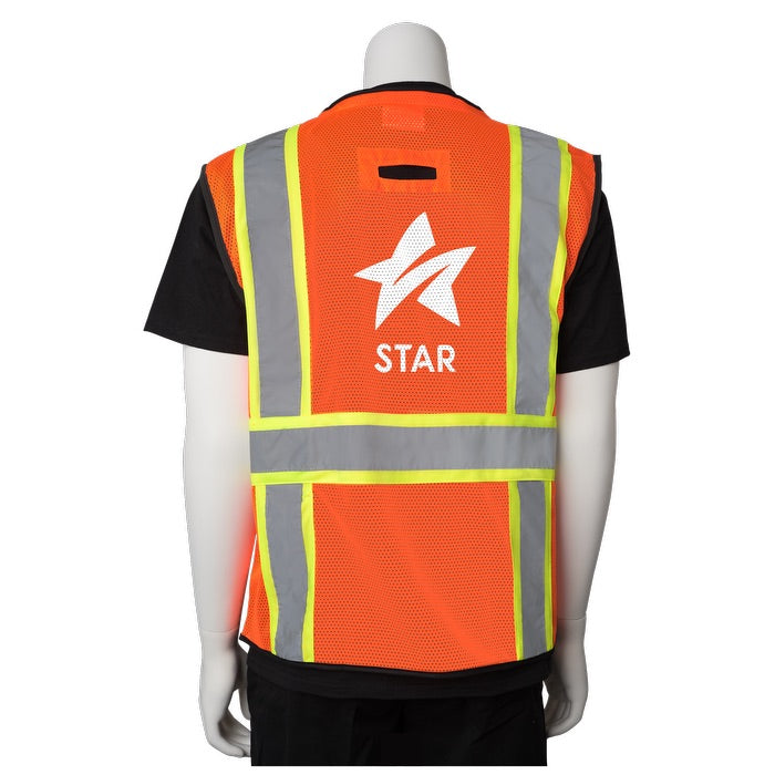 Two-Tone 11 Pocket Tech-Ready Mesh Surveyors Vest