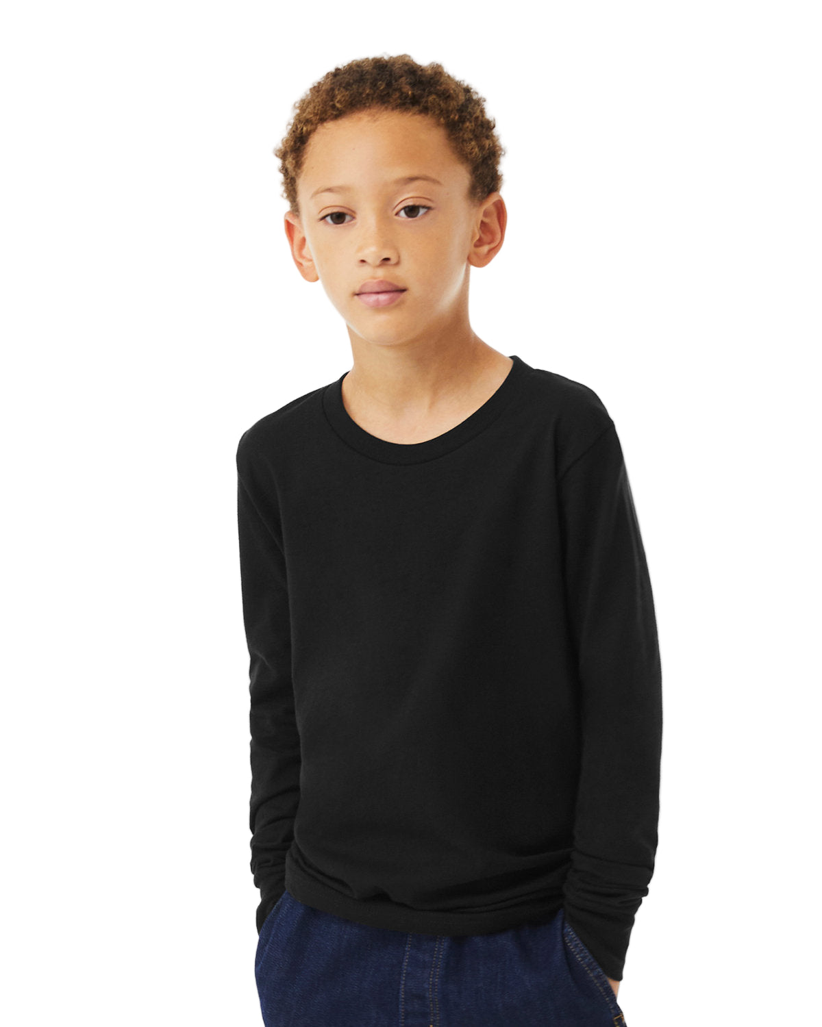 BELLA+CANVAS Youth Heather CVC Long-Sleeve T-Shirt