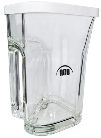 Calypso 35.25oz clear glass jug with white lid