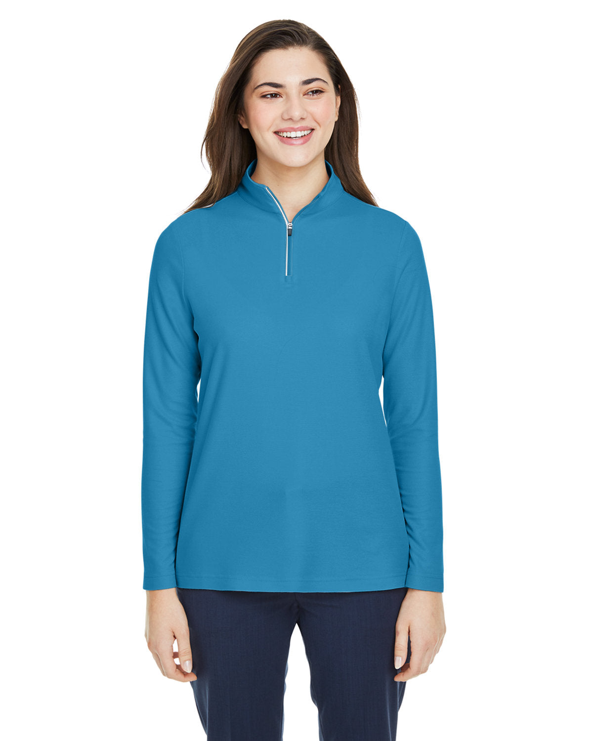 CORE 365 Ladies' Fusion ChromaSoft? Pique Quarter-Zip
