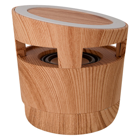 Woodgrain Wireless Charging Pad And Speaker