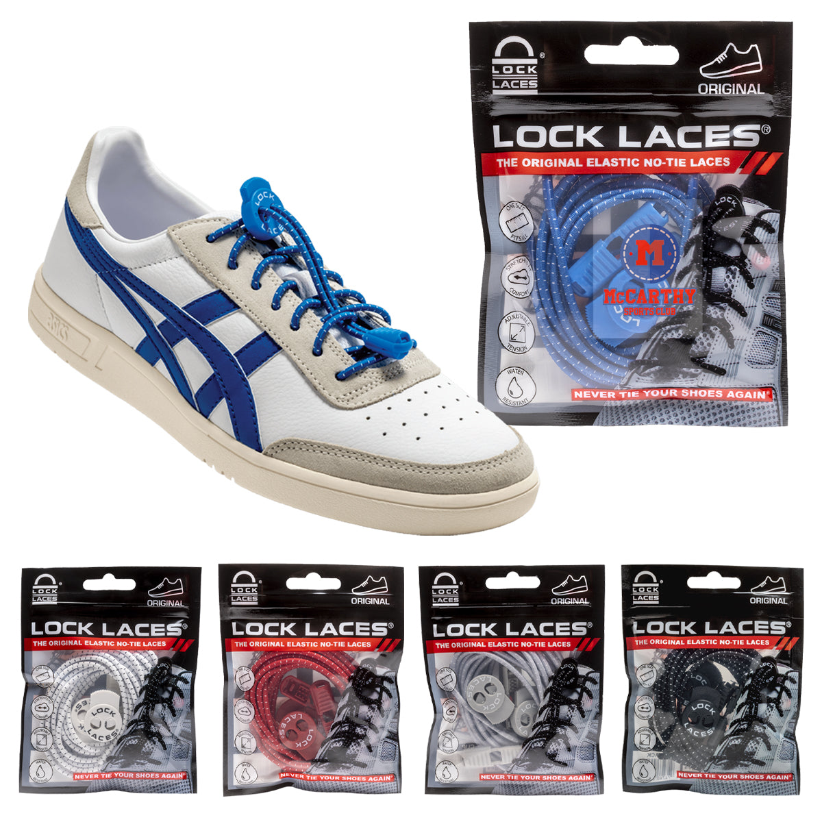 Lock Laces¬Æ No Tie Shoelaces
